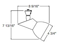 Juno Track Lighting T883WH Glacis - Line Voltage 35-75W PAR30, White Color