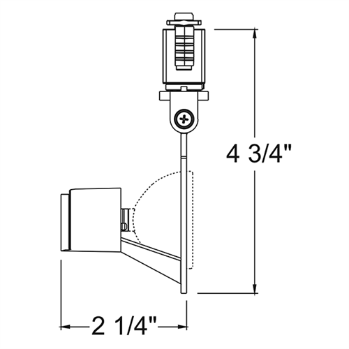 Juno Track Lighting TL1016BL (TL1016 BL) Trac 12 Miniature Low Voltage Gimbal MR16 LED-Compatible Lampholders, Black Finish