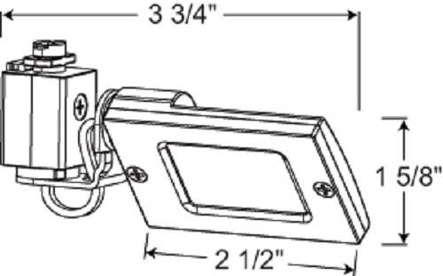 Juno Track Lighting TL103L 40K 80CRI WH Trac 12 LED Mini Flood, 4.4W 4000K Color Temp, Linear Lighting Fixture, White Color
