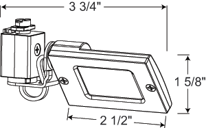 Juno Track Lighting TL103LED-3K-WH Trac 12 LED Mini Flood, 4.4W 3000K Color Temp, Linear Lighting Fixture, White Color