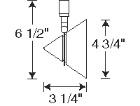 Juno Track Lighting TL160WH Trac 12 Cone 20-50W MR16 Bulb, White Color
