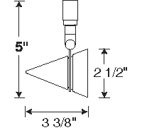 Juno Track Lighting TL161BL Trac 12 Dart 35W MR11 Bulb, Black Color