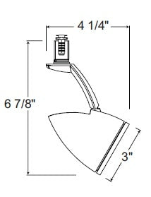 Juno Track Lighting TL170BL Trac 12 Xanadu 20-50W MR16 Bulb, Black Color