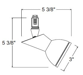 Juno Track Lighting TL180SL Trac 12 Glacis 20-50W MR16 Bulb, Silver Color
