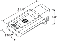 Juno Track Lighting TL201LEDX1-3K-WH Trac 12 LED Module Low Power, 0.7W 3000K Color Temp, Linear Lighting Fixture, White Color