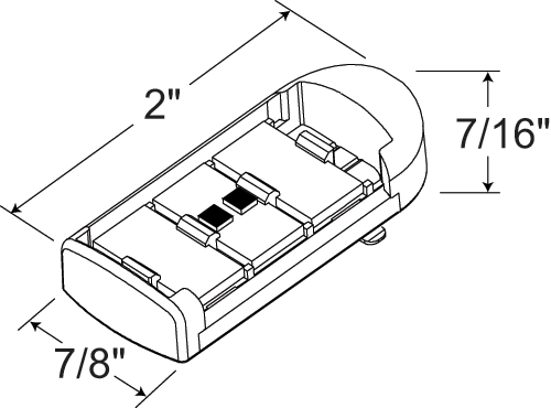 Juno Track Lighting TL214LEDX2-3K Trac 12 LED Module Low Power, 1W 3000K Color Temp, Linear Lighting Fixture, Clear Color
