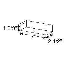 Juno Track Lighting TL567U-100-BL (TL567 LED 100W 120 12AC BL) 12V Surface Mount Transformer, Black Finish