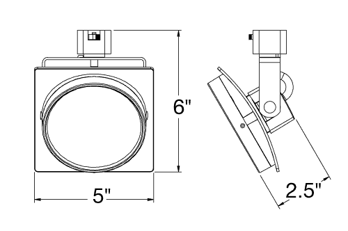 Juno Track Lighting TLENS-1-FL (TLENS1 FLD) Polycarbonate Lens for T271L Arc LED Series, Flood Beam Spread