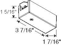 Juno Track Lighting TLR34BL (TLR34 BL) Trac 12/25 Conduit Feed, Black Color