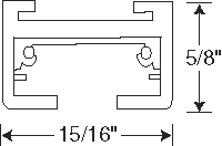 Juno Track Lighting TLR4SL (TLVR 4FT SL) 4 ft Track - Trac 12/25 Low Voltage 25 Amp Track System, Silver Color