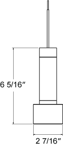 Juno TQJPL1783SNAMBSTN Trac-Master Decorative LED Mini-Pendant 6W 12V, Cylinder Pendant with 78 inch Cord, 3000K Color Temperature, Satin Nickel Pendant Body, Amber Glass, Satin Nickel Adapater