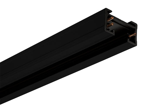 Juno TU 4FT BL Trac Lighting 4 ft Track, Two Circuit Trac Master Line Voltage Track System, Black Color