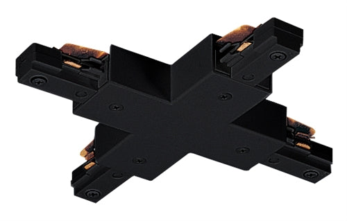Juno Track Lighting TU26BL (TU26 BL) 2-Circuit Trac Master X Connector, Black Color
