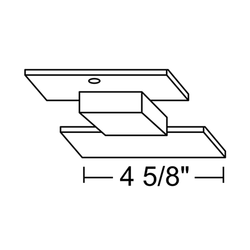 Juno Track Lighting TU29WH (TU29 WH) 2-Circuit Trac Master Floating Electrical Feed, White Color