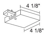 Juno Track Lighting TU36WH (TU36 WH) 2-Circuit Trac Master T-Bar End Feed, White Color