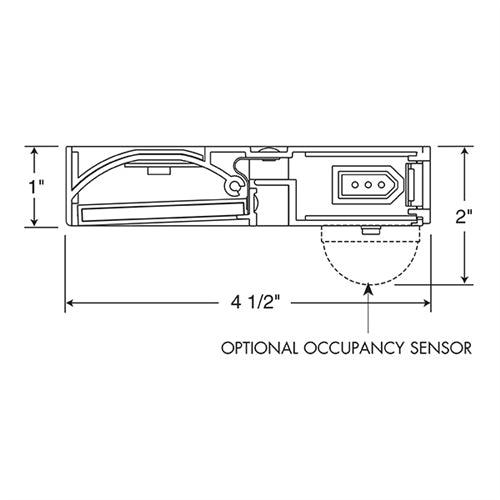 Juno Under Cabinet Lighting Led UPLED30-OCN-WH 30" Pro Dimmable Fixture, 10.7 Watts, 601 Lumens, Occupancy Sensor without Switch, White Finish