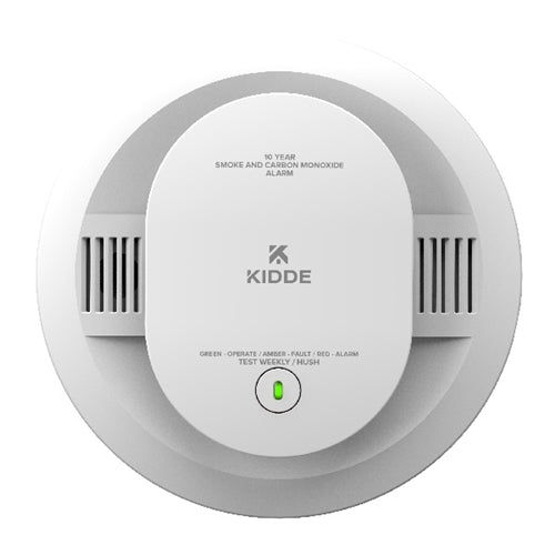 Kidde 30CUD10-V 10-Year Battery Powered Combination Smoke and Carbon Monoxide Detector with Alarm LED Warning Lights and Voice Alerts