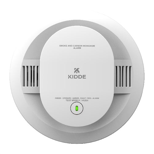 Kidde 30CUDR-V Battery Powered Combination Smoke and Carbon Monoxide Detector with Interconnected Alarm LED Warning Lights and Voice Alerts