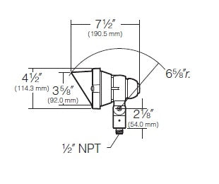 Kim Lighting C725NB 120V Die-Cast Brass Landscape Light, Scarab Style, 35W-50W PAR20 Halogen, Natural Brass Finish