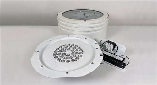 Kim CC21K2-72L-465-5K7-3-LGT-UNV Curvilinear LED Upgrade Kit, 12000 Lumens, 5000K, 70 CRI, Type III Distribution, Light Grey Matte Textured, 120-277V