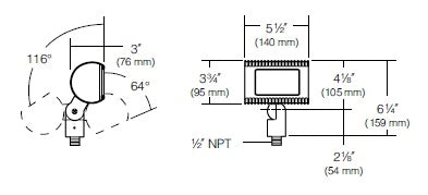 Kim Lighting EL218S3/8L4KUV/BL 120-277V LED Die-Cast Aluminum Micro Flood Landscape Light, Spot, 350mA, 10W, 8 LEDs, 4200K, Black Finish