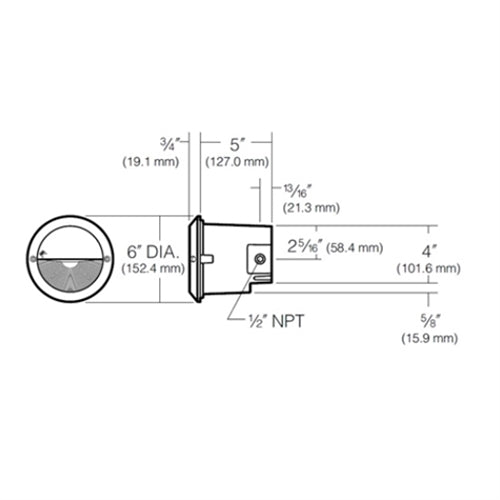 Kim Lighting EL817/9L3KUV/GR 10.4W 120 / 277 Volt Die/Cast Aluminum LED Round Landscape Step Light, 9 LEDs, 3000K Color Temperature, Verde Green Finish