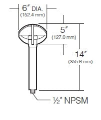 Kim Lighting KLV101GR 20W-35W T3/T4 Halogen 12V Die-Cast Aluminum, Path Pilot Landscape Light, Verde Green Finish