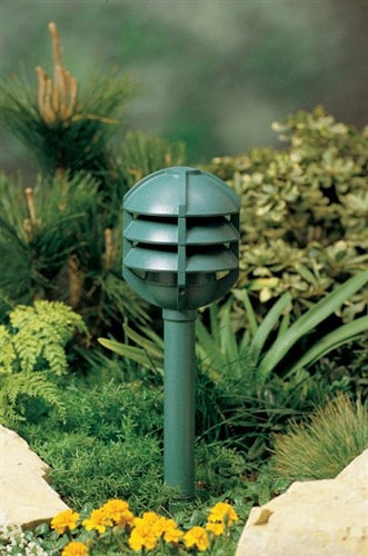Kim Lighting KLV106GR 20W-50W T3/T4 Halogen 12V Die-Cast Aluminum Path Pilot Landscape Light, Verde Green Finish