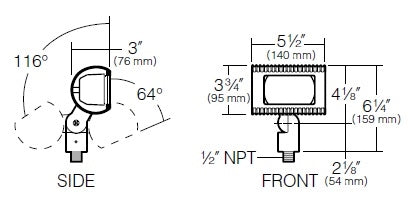 Kim Lighting KLV216DB 12V Die-Cast Aluminum Micro Flood Landscape Light, 20W-50W MR16 Halogen, Dark Bronze Finish