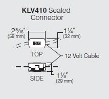 Kim Lighting KLV400DB Low Voltage Spear Mount, Die-Cast Aluminum with 1/2" NPSM Fixture Mount, Dark Bronze Finish