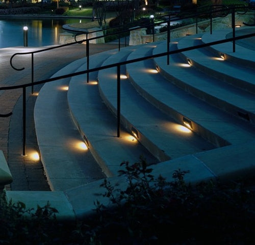 Kim Lighting KLV807/3L3K/DB LED 12V Die-Cast Aluminum Rectangle Landscape Step Light, 5.3W, 3 LEDs, 3000K, Dark Bronze Finish