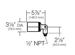 Kim Lighting KLVL202GR 12V Low Voltage 10W LED Halogen Directional Die-Cast Aluminum Landscape Light, Round Hood Style, Verde Green Finish