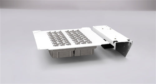 Kim Lighting SARK2-54L-500-5K7-2-UNV-BLS-BC-SF The Archetype 2.0 Small Kit Area Light, 54 LEDs, 9000 Lumens, 5000K, 70 CRI, Type II Distribution, 120-277V, Black Gloss Smooth, Backlight Control, 120, 277, 347 Line Volts Fuse