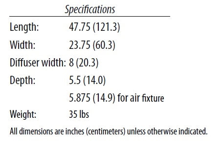 Lithonia 2AVL4 50LHE MDR EZ1 LP835 2'x4' Avante LED Recessed Troffer, 5000 Lumens, Metal Diffuser Round Holes, eldoLED Dims to 1%, 0-10V Dimming, 3500K