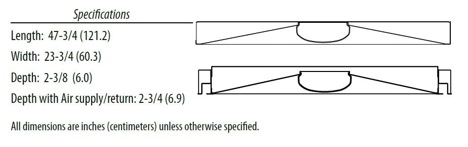 Lithonia 2BLT4 40L ADP GZ10 LP835 2'x4' Surface Mount LED Recessed Troffer, 4000 Lumens, Curved Linear Prism Diffuser, 120-277V, Dims to 10%, 82 CRI, 3500K