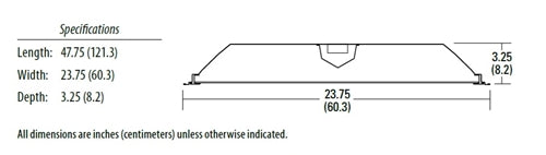 Lithonia 2GTL 4 48L EZ1 LP840 35.79W 2'x4' LED Recessed Troffer, 4800 Lumens, eldoLED Dims to 1% 0-10V Dimming