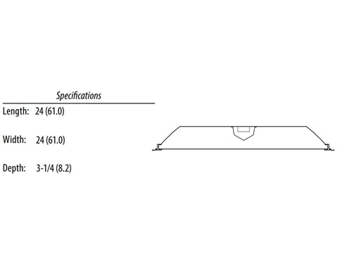 Lithonia 2GTL2 3700LM EL14L LP840 2x2 LED Recessed Troffer 3555 Lumens 35 Watt 4000K Battery Backup