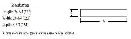 Lithonia 2TLX2 40L FW A12 EZ1 LP830 2'x2' T Series Surface Mount LED, 4000 Lumens, Flush Aluminum White Door, #12 Pattern Acrylic, eldoLED Dims to 1%, 3000K