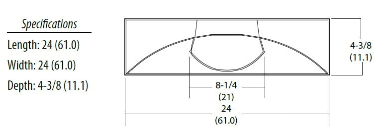 Lithonia 2VTL2 20L ADP EZ1 LP840 2'x2' Volumetric LED Recessed Troffer, 2000 Lumens, Curved Linear Prism Diffuser, 120-277V, eldoLED dims to 1%, 80 CRI, 4000K
