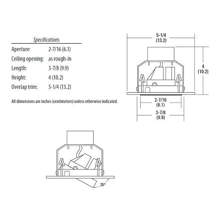 Lithonia 4G1MW LED 30K 90CRI M6 500 Lumens 4 inch LED Recessed Downlight, 8 Watts, 3000K, 90 CRI, Matte White, 50 Watts Equal, Less Medium Base Socket Adapter