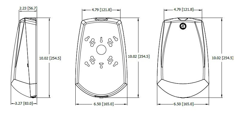 Lithonia AFF PEL DDBTXD UVOLT LTP SDRT FCT CW Die-Cast Emergency Light, Photocell, Dark Bronze, 120-347VAC 50/60 Hz, Lithium Iron Phosphate Battery, Self-Diagnostic Remote Test, Field Configurable Throw, Cold Weather