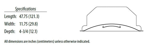 Lithonia ALL4 20L EZ1 LP830 1'x4' LED Recessed Light, 2000 Lumens, eldoLED Dims to 1%, 3000K Color Temperature