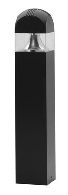 Lithonia ASBY 50S R5 TB DNAT LPI 50W High Pressure Sodium Aeris Architectural Bollard Area Light, Cross Series, Type V Distribution, Multi-Tap Ballast, Textured Natural Aluminum, Lamp Included