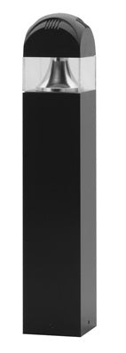 Lithonia ASBZ 100M R5 120 LPI 100W Metal Halide Aeris Architectural Bollard Area Light, Crown Series, Type V Distribution, 120V, Textured Dark Bronze, Lamp Included