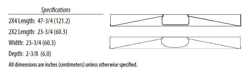 Lithonia BLC 2X4 5000LM 40K 2'x4' LED Center Basket Troffer, 5000 Lumens, 4000K