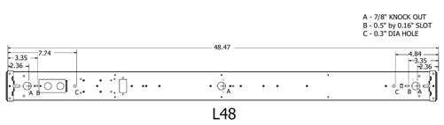 Lithonia CLX L48 5000LM SEF FDL MVOLT EZ1 35K 80CRI WH 48" Linear LED Striplight, 5000 Lumens, Standard Efficiency, Flat Diffuse Lens, 120-277V, Dimming to 1%, 3000K, 80 CRI, White Finish