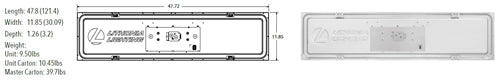 Lithonia CPANL 1X4 24/33/44LM 35K M4 1'x4' LED Flat Panel 2400/3300/4400 Lumens, 3500K Color Temperature, 120-277V