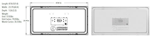 Lithonia CPANL 2X4 40/50/60LM 50K M2 2'x4' LED Flat Panel 4000/5000/6000 Lumens, 5000K Color Temperature, 120-277V