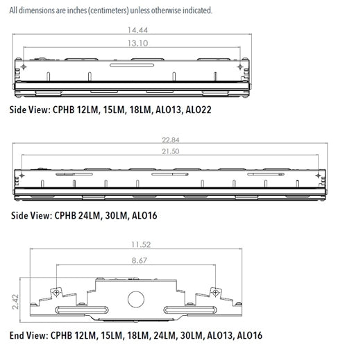 Lithonia CPHB ALO16 MVOLT SWW9 80CRI DWH Compact Pro LED High Bay, 24000/27000/30000 Lumens, 120-277V, 0-10V Dimming Driver, 4000K/5000K Color Temperature 80 CRI, White