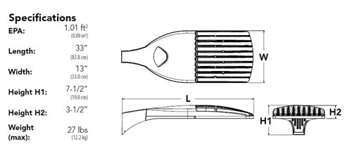 Lithonia DSX1 LED P3 40K 70CRI T5M MVOLT RPA NLTAIR2 PIRHN DNAXD LED Area Light, P3 Forward Optics, 4000K, 70 CRI, Type V Medium Distribution, 120-277V, Round Pole Mounting, nLight AIR Enabled, Network, High/Low Motion/Ambient Sensor, Natural Aluminum